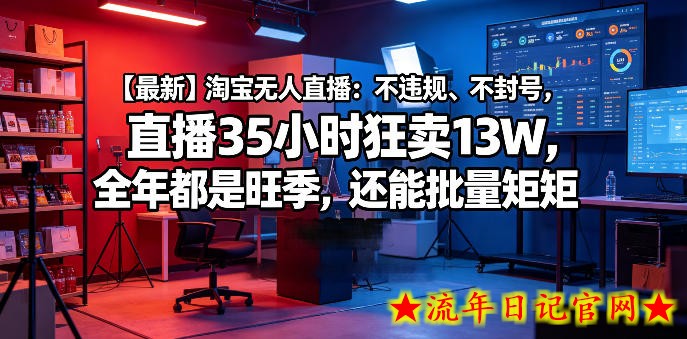 【最新】淘宝无人直播:不违规、不封号,直播35小时狂卖13W,全年都是旺季,还能批量矩阵操作【揭秘】插图 【最新】淘宝无人直播:不违规、不封号,直播35小时狂卖13W,全年都是旺季,还能批量矩阵操作【揭秘】