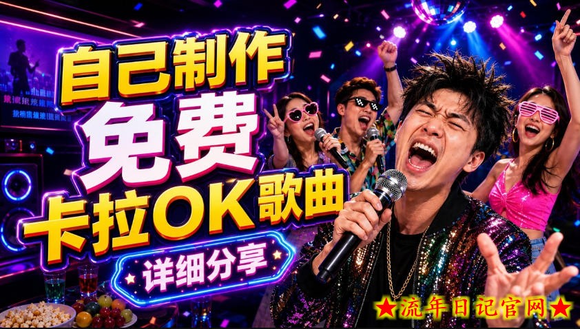 零基础AI制作免费卡拉OK视频教程,从歌曲生成、音轨分离到字幕制作、视频导出,手把手教学插图 零基础AI制作免费卡拉OK视频教程,从歌曲生成、音轨分离到字幕制作、视频导出,手把手教学