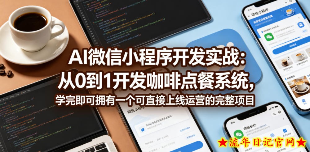 AI微信小程序开发实战:从0到1开发咖啡点餐系统,学完即可拥有一个可直接上线运营的完整项目插图 AI微信小程序开发实战:从0到1开发咖啡点餐系统,学完即可拥有一个可直接上线运营的完整项目