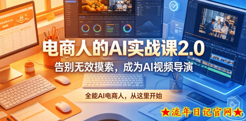 电商人的AI实战课2.0,告别无效摸索,成为AI视频导演,全能AI电商人,从这里开始插图 电商人的AI实战课2.0,告别无效摸索,成为AI视频导演,全能AI电商人,从这里开始