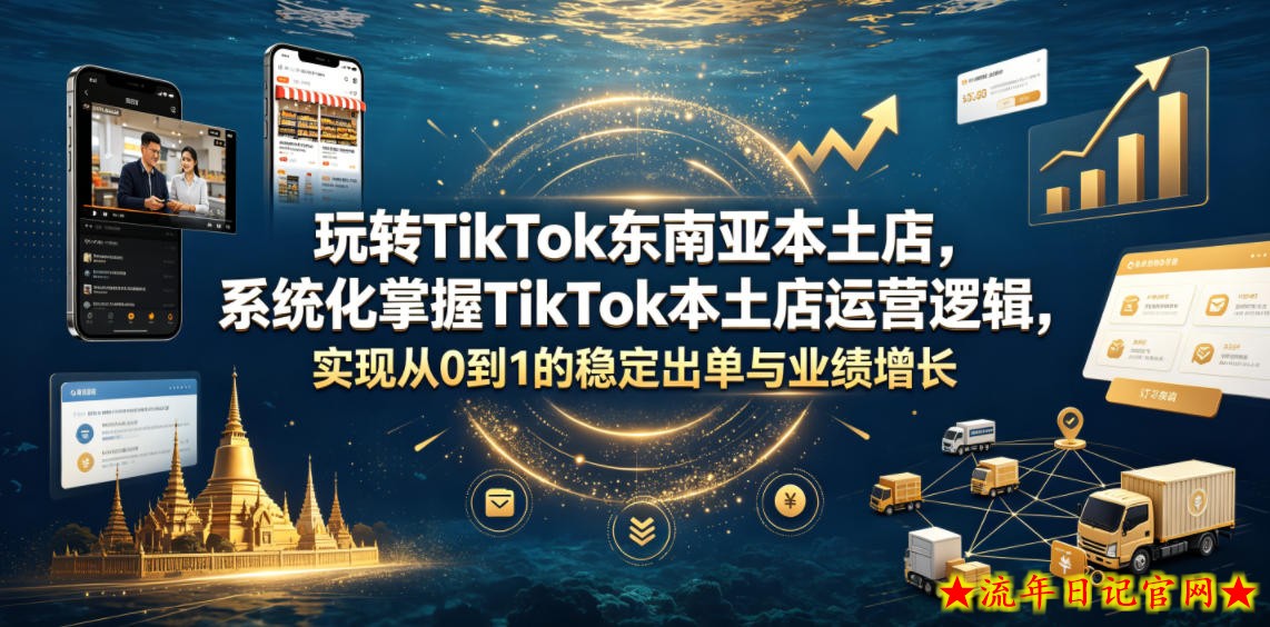 玩转TikTok东南亚本土店,系统化掌握TikTok本土店运营逻辑,实现从0到1的稳定出单与业绩增长插图 玩转TikTok东南亚本土店,系统化掌握TikTok本土店运营逻辑,实现从0到1的稳定出单与业绩增长