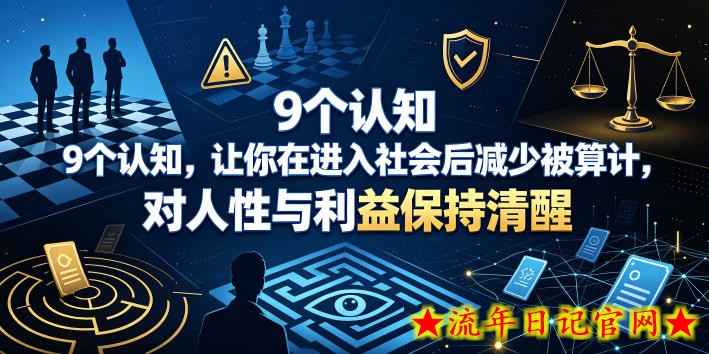 付费文章:9个认知,让你在进入社会后减少被算计,对人性与利益保持清醒插图 付费文章:9个认知,让你在进入社会后减少被算计,对人性与利益保持清醒