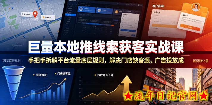 巨量本地推线索获客实战课,手把手拆解平台流量底层规则,解决门店缺客源、广告投放成本高、留资转化差等痛点插图 巨量本地推线索获客实战课,手把手拆解平台流量底层规则,解决门店缺客源、广告投放成本高、留资转化差等痛点