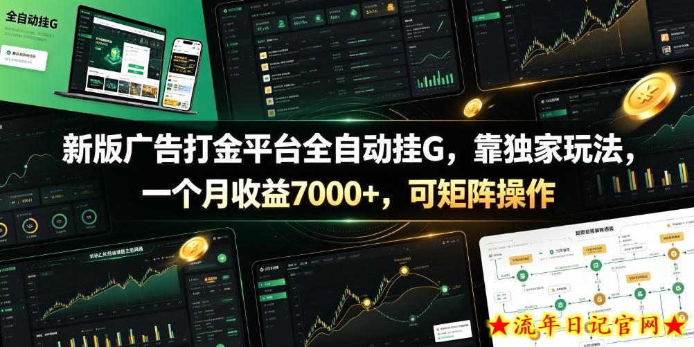 新版广告打金平台全自动挂G,靠独家玩法,一个月收益7000+,可矩阵操作【附全套脚本】【揭秘】插图 新版广告打金平台全自动挂G,靠独家玩法,一个月收益7000+,可矩阵操作【附全套脚本】【揭秘】
