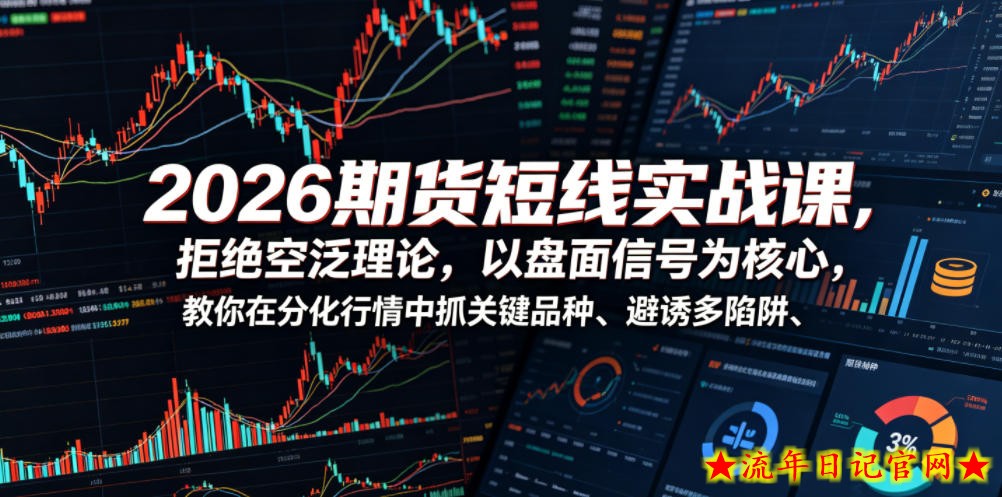 2026期货短线实战课,拒绝空泛理论,以盘面信号为核心,教你在分化行情中抓关键品种、避诱多陷阱(更新)插图 2026期货短线实战课,拒绝空泛理论,以盘面信号为核心,教你在分化行情中抓关键品种、避诱多陷阱(更新)
