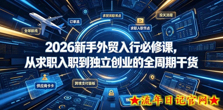 2026新手外贸入行必修课,从求职入职到独立创业的全周期干货插图 2026新手外贸入行必修课,从求职入职到独立创业的全周期干货
