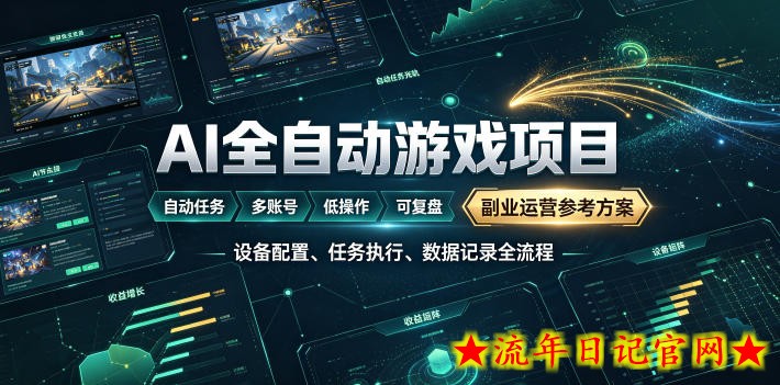 AI全自动游戏躺賺副业:日入几百,稳定运行三年的项目!【揭秘】插图 AI全自动游戏躺賺副业:日入几百,稳定运行三年的项目!【揭秘】