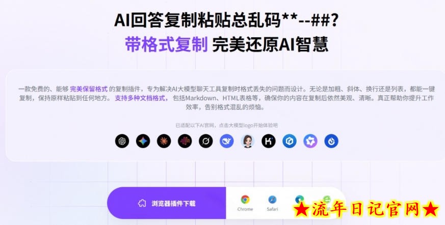 你的AI回答内容复制格式总乱码?完美一键保留原格式复制,办公宝藏浏览器插件Copy With Format插图(1) 你的AI回答内容复制格式总乱码?完美一键保留原格式复制,办公宝藏浏览器插件Copy With Format