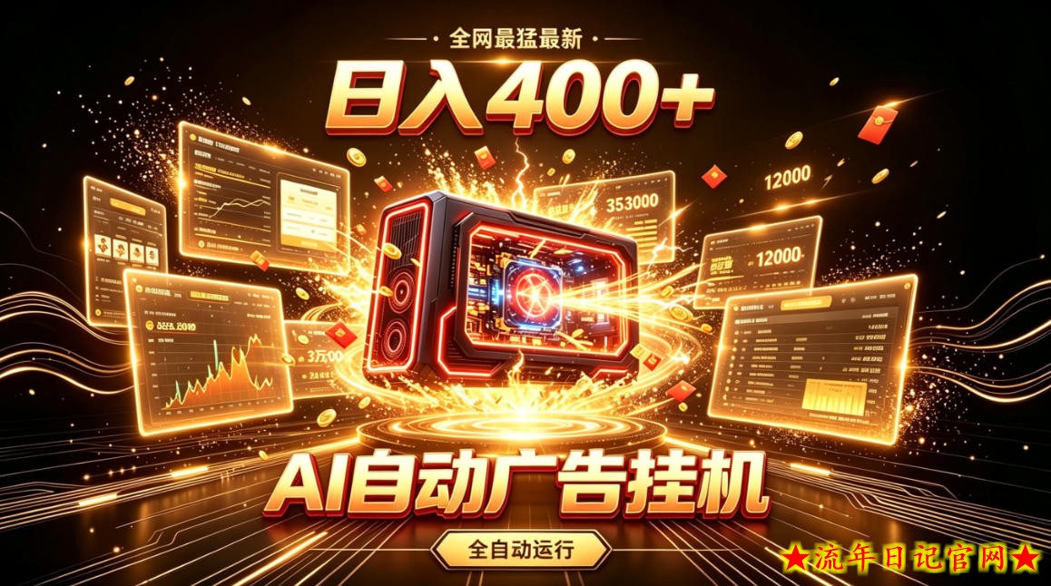 全网最猛最新的AI自动广告挂G,狠收益日入400+,真正做到躺賺式变现【揭秘】插图 全网最猛最新的AI自动广告挂G,狠收益日入400+,真正做到躺賺式变现【揭秘】
