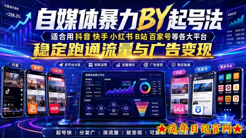 自媒体暴力搬运起号法,适合用抖音快手小红书B站百家号等各大平台,稳定跑通流量与广告变现插图 自媒体暴力搬运起号法,适合用抖音快手小红书B站百家号等各大平台,稳定跑通流量与广告变现