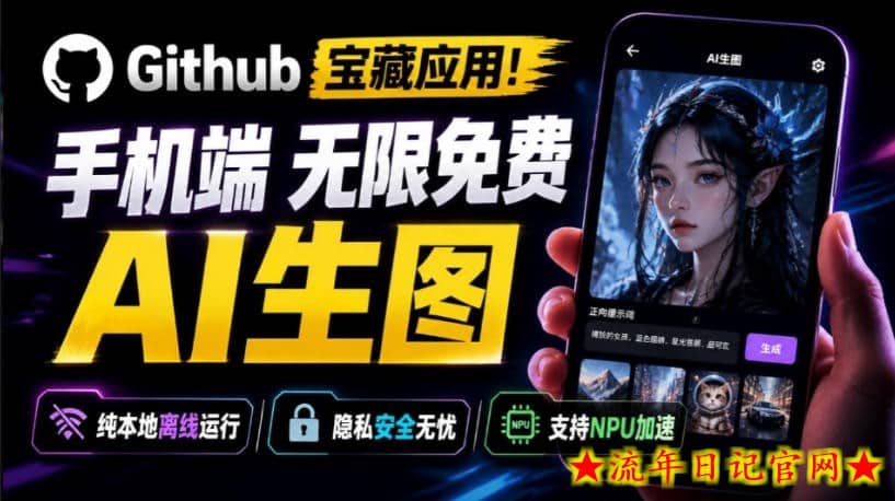 Github宝藏应用!手机端无限免费AI生图,纯本地离线运行,支持NPU加速斩获3.1k stars,local-dream插图 Github宝藏应用!手机端无限免费AI生图,纯本地离线运行,支持NPU加速斩获3.1k stars,local-dream