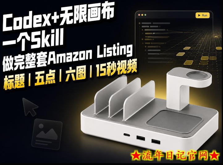 我用一个Codex Skill做完Amazon Listing:标题、五点、六图和视频全流程插图 我用一个Codex Skill做完Amazon Listing:标题、五点、六图和视频全流程