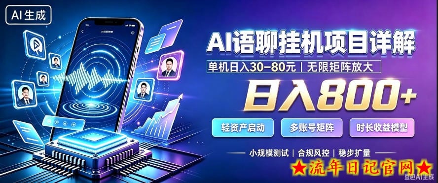 AI聊天挂G项目,日入800+,适用个人副业,支持工作室矩阵操作,放大收益【揭秘】插图 AI聊天挂G项目,日入800+,适用个人副业,支持工作室矩阵操作,放大收益【揭秘】