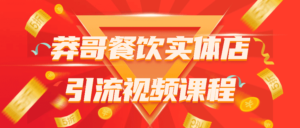 莽哥餐饮实体店引流视频教程-流年日记