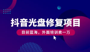 最近爆火的光盘修复项目,附教程和全套修复工具-流年日记