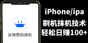 另类出售iPhone刷机抹机技术,一天100+左右-流年日记