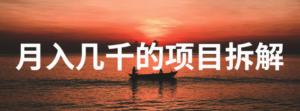 我做了两年,一个可以一年赚千万的项目,普通人月入几千没难度-流年日记
