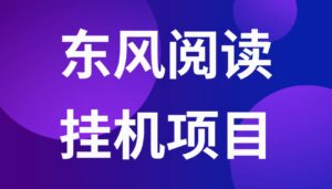 【推荐散户】东风阅读赚钱攻略与脚本卦机视频教程完整版-流年日记