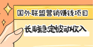 国外联盟营销赚钱项目,长期稳定被动收入月赚1000美金【视频教程】-流年日记