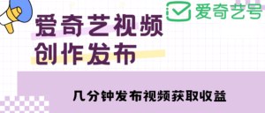 爱奇艺号视频发布 简单操作收入过万教程 附涨粉攻略-流年日记
