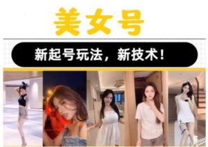 2023抖音快手短视频美女号课程制作玩法教程,美女号搬运新起号玩法,新技术素材+实操教程详细-流年日记