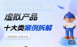 2023虚拟产品项目拆解课，十大类案例拆解分析运营玩法课程视频-流年日记