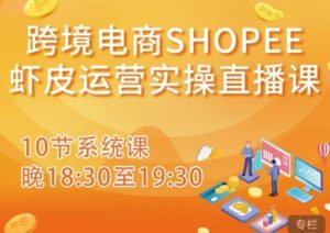 跨境电商Shopee虾皮运营实操直播课2023,从零开始学,入门到精通(10节系统课)下载-流年日记