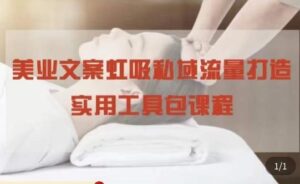 2023美业文案私域流量打造实用教程:学会私域流量打造和营销!-流年日记