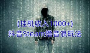 2023抖音Steam撸音浪玩法,挂机一天收入1000+不露脸 不说话 不封号 社恐人群福音教程下载-流年日记