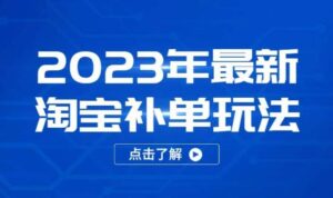 2023年最新淘宝补单玩法,18节课让教你快速起新品,安全不降权视频教程-流年日记