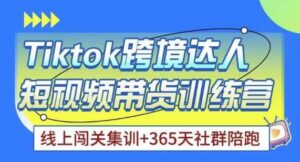 Tiktok海外精选联盟短视频带货百单训练营,2023带你快速成为Tiktok带货达人创业项目-流年日记