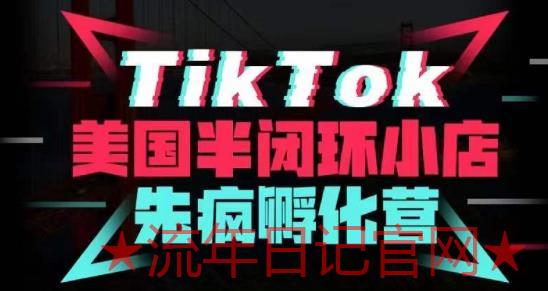 2023疯人院·TikTok美国半闭环小店孵化营，抢占TikTok美国蓝海市场，开店、运营、带货、投流全实操-流年日记