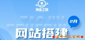 2023淘金之路网站搭建课程，从零开始搭建知识付费系统自动成交站视频教程-流年日记