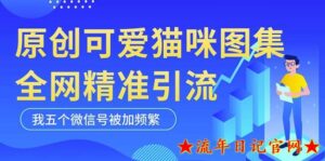 2023黑科技纯原创可爱猫咪图片,全网精准引流,实操5个VX号被加频繁-流年日记