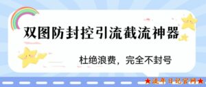 2023火爆双图防封控引流截流神器,最近非常好用的短视频截流方法【揭秘】-流年日记