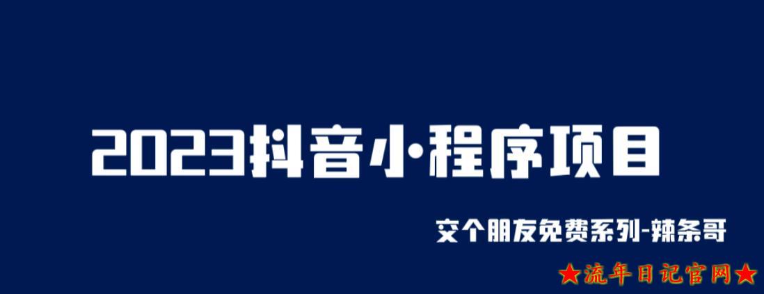 2023抖音小程序项目，变现逻辑非常很简单，当天变现，次日提现【揭秘】-流年日记