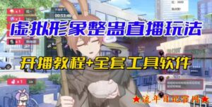 抖音最新最火虚拟形象无人直播整蛊玩法砸礼物教程2023(视频开播教程+全套工具软件)-流年日记