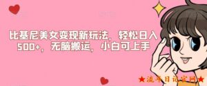 比基尼美女变现新玩法,轻松日入500+,无脑搬运,小白可上手【揭秘】-流年日记