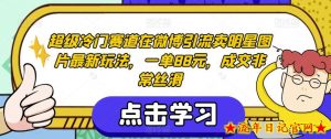 超级冷门赛道在微博引流卖明星图片最新玩法,一单88元,成交非常丝滑【揭秘】-流年日记