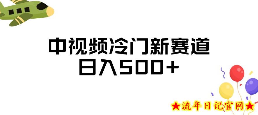 中视频冷门新赛道，做的人少，三天之内必起号，日入500+【揭秘】-流年日记