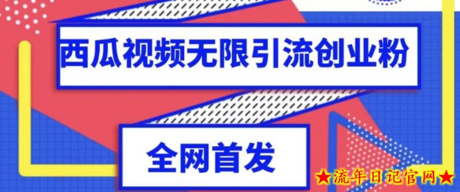 独家首发，西瓜视频无限引流任何精准粉脚本【脚本+教程】-流年日记