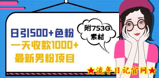 一天收款1000+元，最新男粉不封号项目，拒绝大尺度，全新的变现方法【揭秘】-流年日记