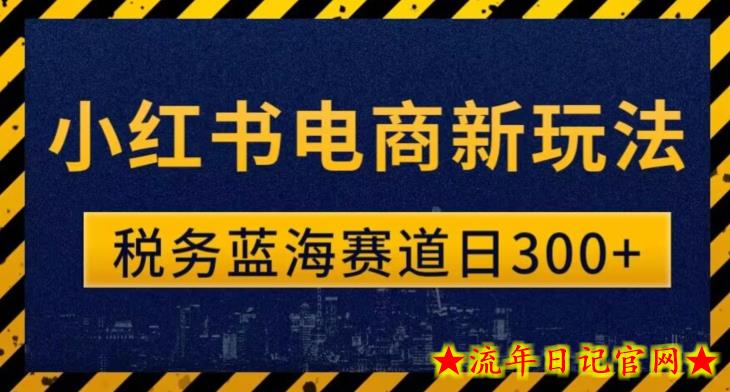 税务师小红书电商新玩法，知识撸金稳定300+-流年日记