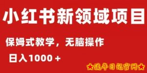 小红书AI掘金:保姆式教程,日入1000+,小白可轻松上手-流年日记
