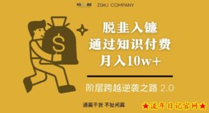 脱韭入镰,通过做“超级个体“月入10w+,普通人实现阶层跨越的最优解-流年日记
