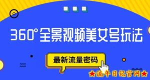 抖音VR计划,360度全景视频美女号玩法,最新流量密码【揭秘】-流年日记