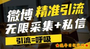 微博最新引流技术,软件提供博文评论采集+私信实现精准引流【揭秘】-流年日记