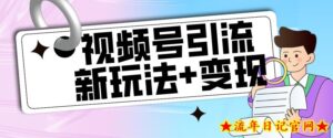 【玩法揭秘】视频号引流新玩法+变现思路,本玩法不限流不封号-流年日记