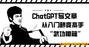 ChatGPT写文章，从入门秒变高手的‘武功秘籍’【揭秘】-流年日记