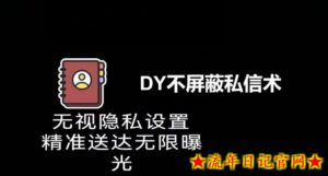 最新版27.2抖音无限私信引流各行业精准粉,官方渠道不屏蔽-流年日记